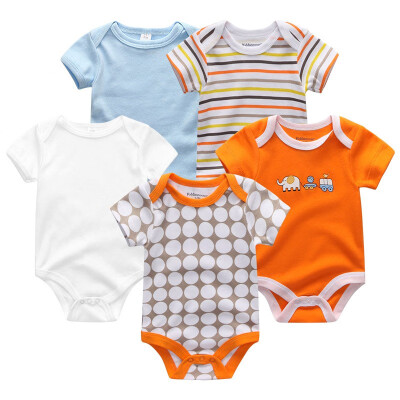 

5PCSLot Baby Bodysuits Newborn For Babies 0-12M Infant Baby Girls Clothes Jumpsuit Rompers Baby Boys Clothes Clothing Sets Cotton