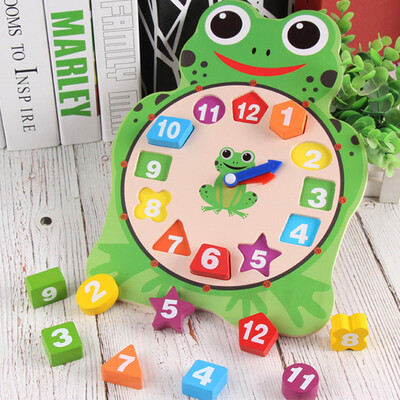 

Gotoamei Animal Wooden Clock Puzzle 12 Numbers Match Child Early Educational Toy Gifts BU