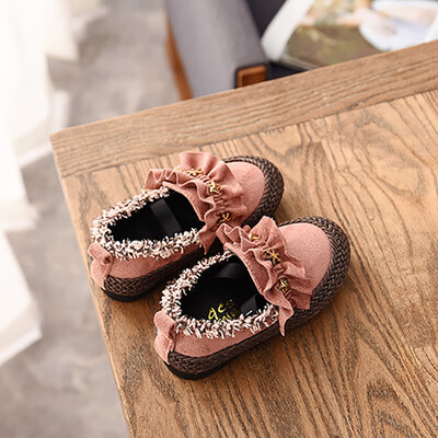 

Autumn Baby Girl Anti-Slip Casual Flats Walking Shoes Star Design Sneakers Soft Soled First Walkers