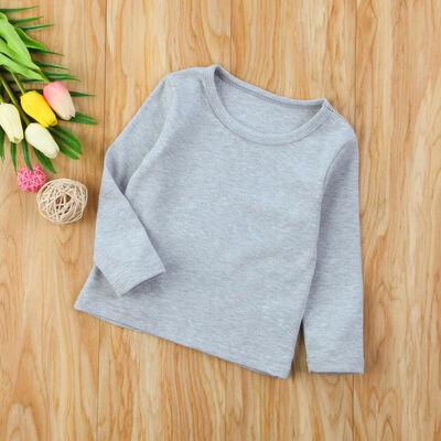

New Comfort Newborn Infant Kids Baby Long Sleeve Cotton Clothing T-shirt Tops