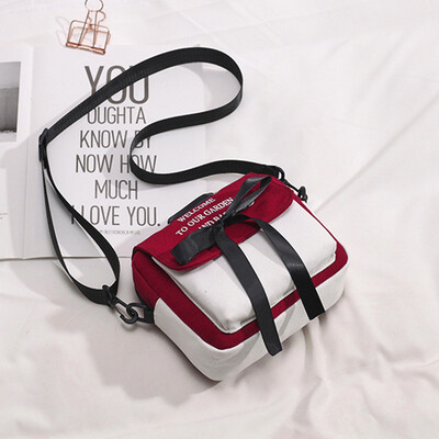 

Cute canvas small bag womens bag summer small&fresh students one-shoulder one-shoulder one-shoulder one-shoulder bag