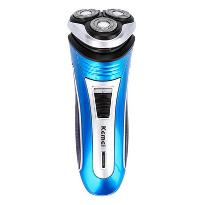 

KM 3D Electric Shaver Men Machine Triple Floating Blade Heads Shaving Razor