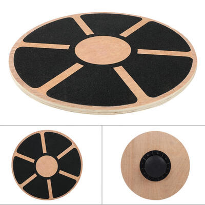 

Greensen Wooden Wobble Balance Board Stability Trainer Disc Yoga Training Fitness Exercise Equipment