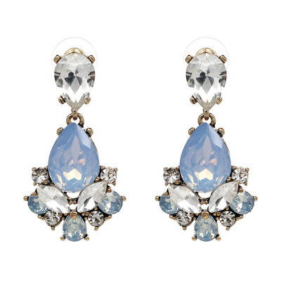 

AOTEMAN 2019 waterdrop full crystal Statement Luxury Brand Jewelry Fashion Earrings Rhinestone Elegant Charm Earring oorbellen