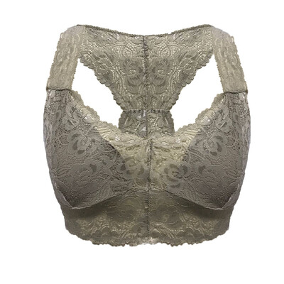 

Toponeto New Women Plus Size Vest Crop Wire Free Bra Lingerie Sexy V-Neck Underwear -3XL