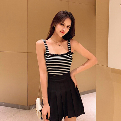 

Sling Fashion Knitting Camisole Sexy Women Strinped Camisole Female Sleeveless Cotton Tank Tops