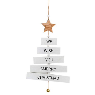 

Toponeto Christmas Tree Decor Letter Pendant Home Wooden Hanging Christmas Decoration