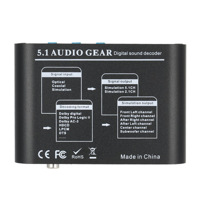 

51 Channel AC3DTS Audio Gear Digital Surround Sound Decoder
