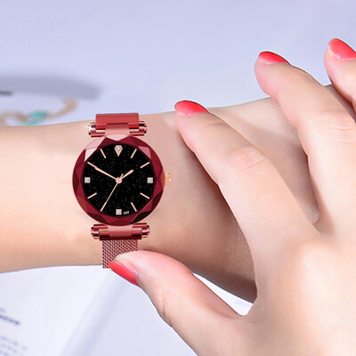 

RM Women Watches Minimalism Starry sky Magnet Buckle Casual Female Wristwatch