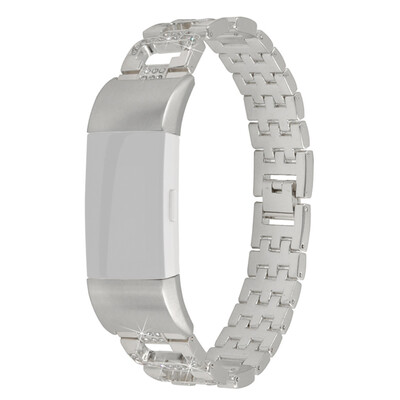 

〖Follure〗Replacement Small Metal Crystal Watch Band Wrist strap For Fitbit Charge 2