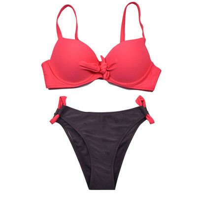 

Roseonmyhand Women Bandeau Bandage Bikini Set Push-Up Brazilian Swimwear Beachwear Swimsuit