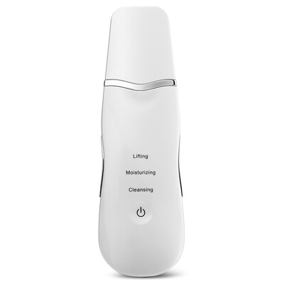 

Ultrasonic Rechargeable Face Skin Scrubber Facial Cleaning Blackhead Removal Cleaner