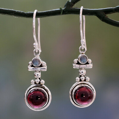 

Women Vintage Faux Ruby Drop Dangle Hook Earrings Party Jewelry Banquet Gift