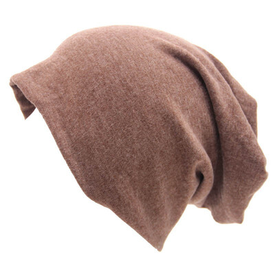 

Autumn&Winter New Women Unisex Knitted Cotton Hat Sports Street Style Solid Color Hip Hop Casual Loose Button Lazy Hat