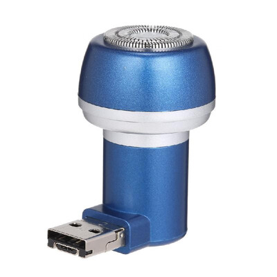 

Portable Travel Electric Shaver Mini USB Shaver Facial Hair Removal for Men Powered by Android Phone MicroUSB Interface