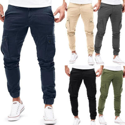 

New Simple Wild -3XL Tooling Multi-pocket Trousers Mens Autumn Casual Pants