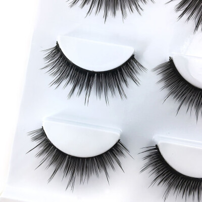

Gobestart 3 Pairs 3D Long Natural Thick Handmade Fake False Eyelashes Eye Lashes Fluffy St
