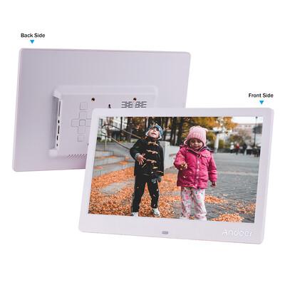 

Andoer 125 Inch Digital Photo Frame Narrow Border 1366768 High Resolution EDP Wide Viewing Angle Display Support Music Video Clo