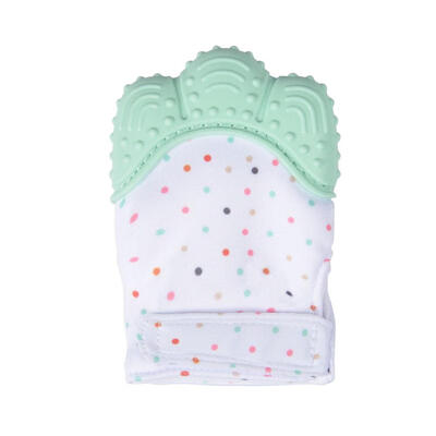 

Greensen Silicone Baby Teething Mitten Sounding Baby Glove Teether Soothing Pain Relief Teething Gloves