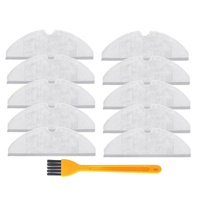 

10pcs Mop Cloth 1pcs Brush Fits For Xiaomi Roborock 2 Generation Stone Parts