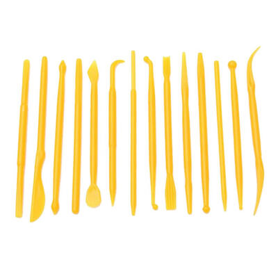 

14pcs Plastic Cake Carving Pottery Shaper DIY Baking Sculpture Tools