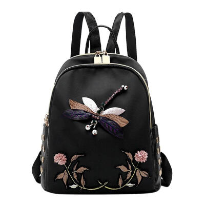 

Fall Oxford Cloth Backpack Girls Backpack Animal Print Soft Shoulder Bag