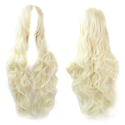 

Gobestart Cosplay Costume Wigs Women Long Curl Wavy Red Halloween Party Anime Hair