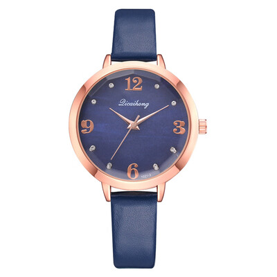 

Drilled digital scale time watch noble female gift watch