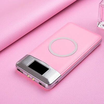 

12000 Mah Power Bank External Battery Bank Built-in Wireless Charger Powerbank Portable Wireless Charger For IPhone  M