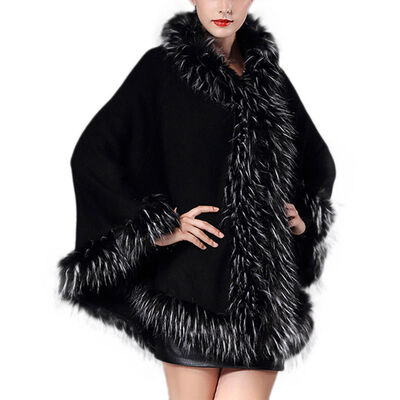 

Winter new fashion faux fur coat jacket with hood