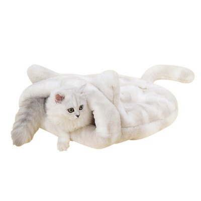

Warm Closed Fluffy Cat Sleeping Bag Bed For Puppy Small Dogs Pets Cat Mat Bed Kennel House Soft Warm Sleeping Bed Pets Products