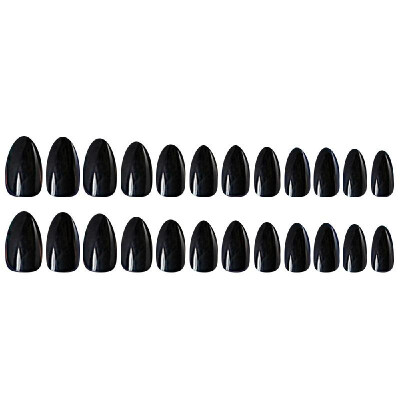 

Fake Nails Tips 24pcs 12 Different Size Natural Short False Nails Tips Full Cover Acrylic Artificial Nails for Nail Salons & DIY N