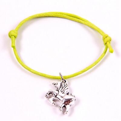 

Retro Pure Hand Production Wax Weaving Unicorn Bracelet Gift for Children
