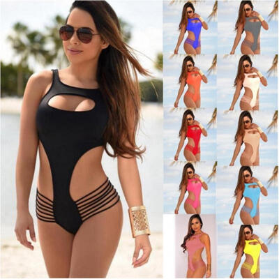 

2017 One Piece Womens Swimwear Summer Beach Wear Bathing Suit Monokini Swimsuit