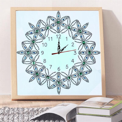 

35x35cm Painting Wall Clock Partial Multi-Shape Diamond Painting Cross Stitch DIY Home Decor