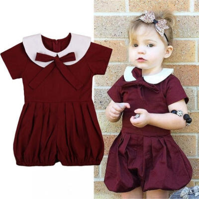 

Newborn Infant Kids Baby Girl One-piece Romper Bodysuit Jumpsuit Outfit Clothes