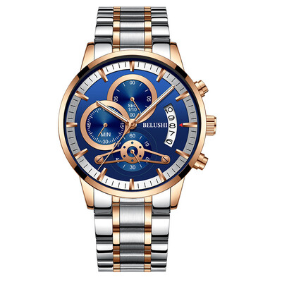 

Top Brand Watches Men Fashion Sports Quartz Clock relogio masculino Chronograph Waterproof Wrist Watch Full Steel Military Watch