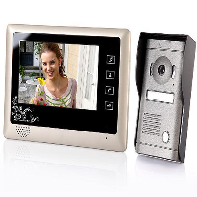 

7" TFT LCD Home Security Monitor Video Door Phone Doorbell Intercom System