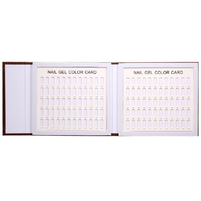 

Fashion 120 Nail Color Display Book for False Nail Tips DIY Nail Polish UV Gel Color Card Board Nail Salon Tools