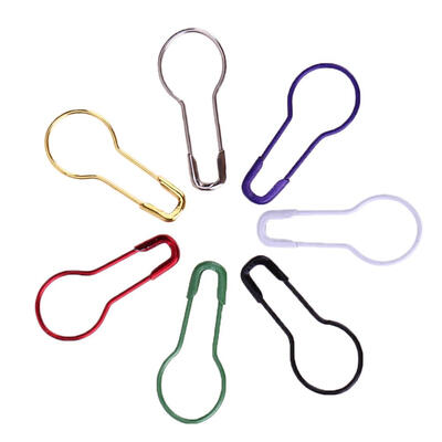 

300pcs Colorful Gourd Shape Safety Pins Metal Clips Knitting Stitch Marker