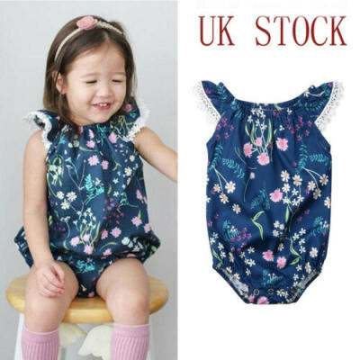 

UK Stock Newborn Infant Baby Girl Floral Romper Jumpsuit Bodysuit Clothes Outfit