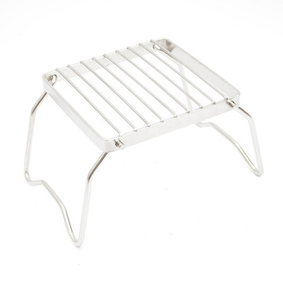 

Stainless Steel Foldable Cooking Stove Holder Stand Camping Pot Bracket Outdoor BBQ Grilling Rack Shelf