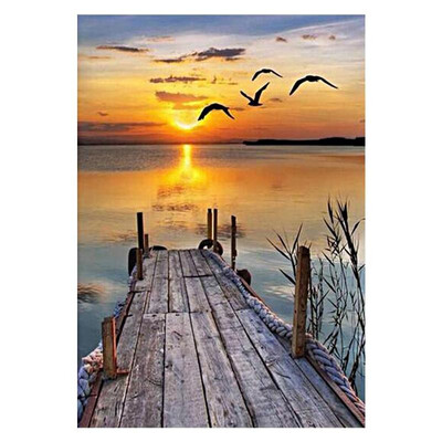 

The Sea 5D Full Drill Round Diamond Painting DIY Needlework Cross Stitch