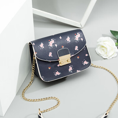 

High-grade foreign lady bag Chaohuan version texture inclined bag fashion chain single shoulder small square bag
