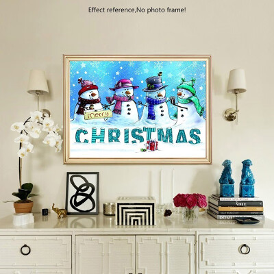 

Diamond Mosaic Cartoon Home Decor Full Square Merry Christmas Diamond Painting Snowman Needlework Handicraft