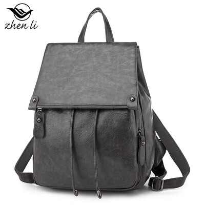 

New PU womens bag trend college wind for backpack womens shoulder bag supply