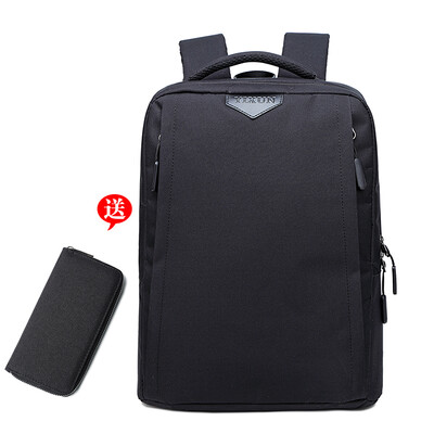 

Business double shoulder bag male 156 inch simple computer bag short distance travel college student bag male fashion backpack