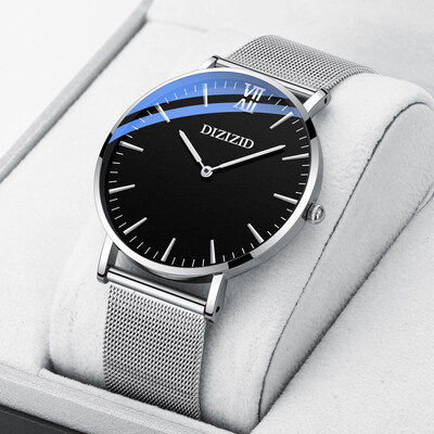 

Net red with shaking sound mens watches waterproof fashion mens new new concept of physical formula Xueba table
