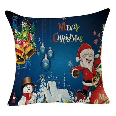 

Tailored Christmas Pillow Cover Linen Pillowcases Decorative Home Decoration 45x45cm