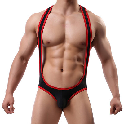 

Tailored Men Soft Solid Color Sexy Leather Buttock Underwear Breathable Sexy Underwear